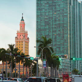 Freedom Tower And Highrise Buildings by Juan Silva