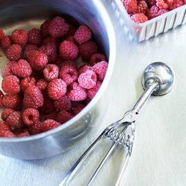 Fresh Berries In A Pan And In A Plastic Punnet by Richards, Charlie