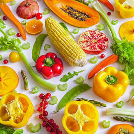 Fruits And Vegetables Seamless Pattern by Maika 777