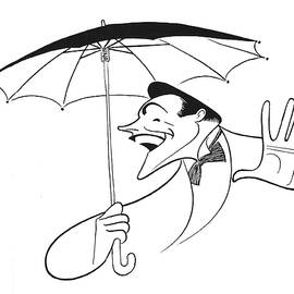 Gene Kelly In Singin In The Rain by Al Hirschfeld