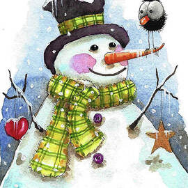 Gentle Snowman by Lucia Stewart