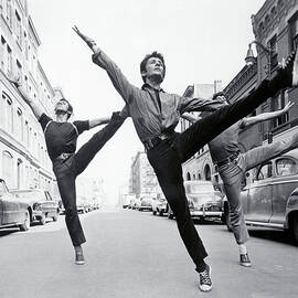 George Chakiris And Dancers Performing by Bettmann