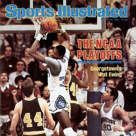 Georgetown University Patrick Ewing, 1982 Ncaa West Sports Illustrated Cover by Sports Illustrated