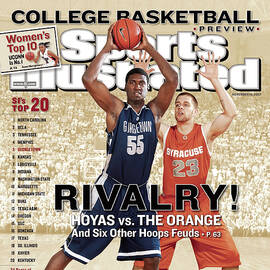 Georgetown University Roy Hibbert And Syracuse University Sports Illustrated Cover by Sports Illustrated