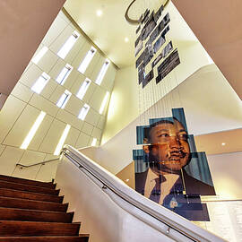 Georgia, Atlanta, Martin Luther King Jr Image At The National Center For Civil And Human Rights by Claudia Uripos
