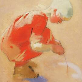 Girl On The Sand by Helene Schjerfbeck