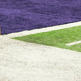 Goal Line Marker On American Football by William Andrew