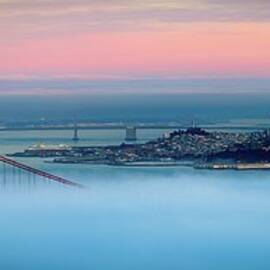 Golden Gate Foggy At Morning by Mark Brodkin Photography