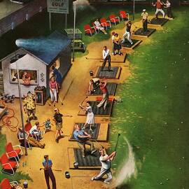 Golf Driving Range by John Falter