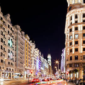 Gran Via At Night by Jorg Greuel