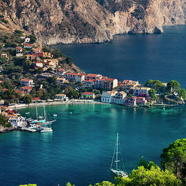 Greece, Ionian Islands, Cephalonia Island, Kefalonia, Assos, Assos Village by Massimo Ripani