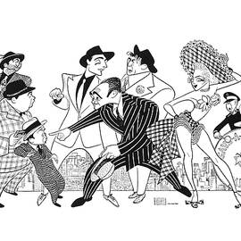 Guys And Dolls by Al Hirschfeld