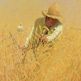 Harvesting The Wheat by Harvey T. Dunn