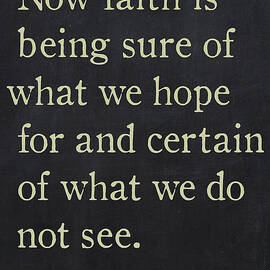 Hebrews 11 1- Inspirational Quotes Wall Art Collection by Mark Lawrence