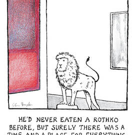 He'd Never Eaten a Rothko Before by Glen Baxter