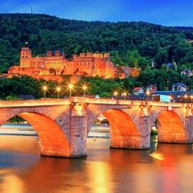 Heidelberg Castle & Bridge, Germany by Maurizio Rellini