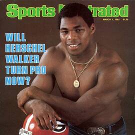 Herschel Walker, March 1, 1982 Sports Illustrated Cover Sports Illustrated Cover by Sports Illustrated