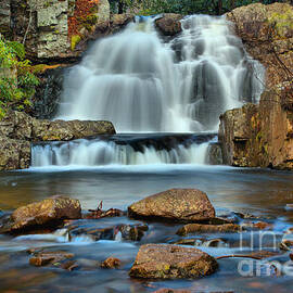Hickory Run Pocono Waterfall by Adam Jewell