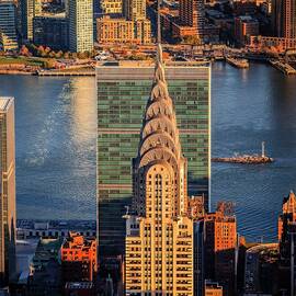 High-rises With Chrysler Bldg, Nyc by Antonino Bartuccio