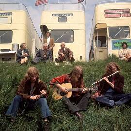 Hippies At Epsom by John Minihan