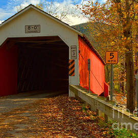 Historic Eagleville Covered Bridge by Adam Jewell