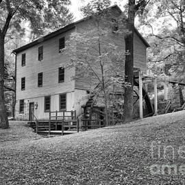 Historic Shoaff's Mill Black And White by Adam Jewell