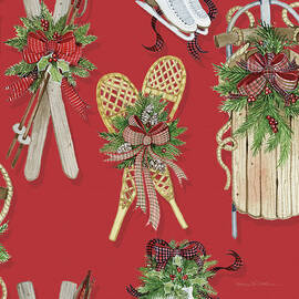 Holiday Sports Pattern Ib by Kathleen Parr Mckenna