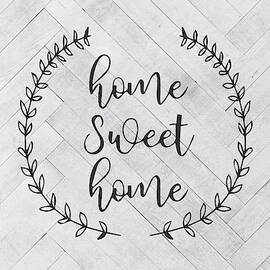 Home Sweet Home Farmhouse Sign Script Vintage Farm Retro Typography by Design Turnpike