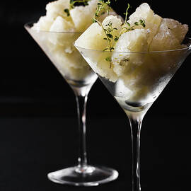 Homemade Lime Sorbet With Fresh Thyme by Alla Machutt