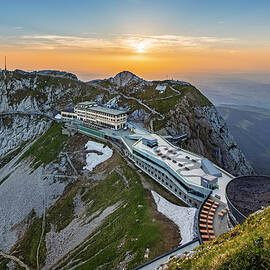 Hotel On Pilatus Mountain, Switzerland by Reinhard Schmid