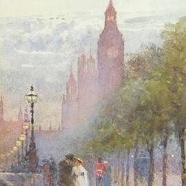 Houses Of Parliament And Westminster by Rose Barton