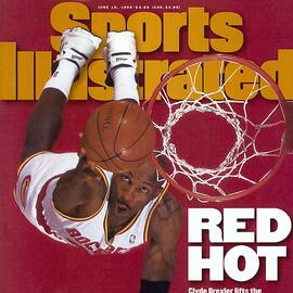 【貴重】T x Sports Illustrated - S.O - C #69 Houston Rockets Clyde Drexler, 1995 Nba Finals Sports Illustrated