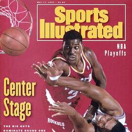 Houston Rockets Hakeem Olajuwon, 1993 Nba Western Sports Illustrated Cover by Sports Illustrated