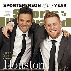 Houston Texans J.j. Watt And Houston Astros Jose Altuve Sports Illustrated Cover by Sports Illustrated