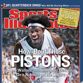 How Bout Those Pistons Ben Wallace And Underdog Detroit Do Sports Illustrated Cover by Sports Illustrated