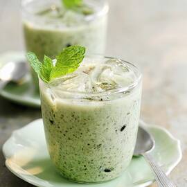 Iced Courgette Soup With Mint by Gareth Morgans