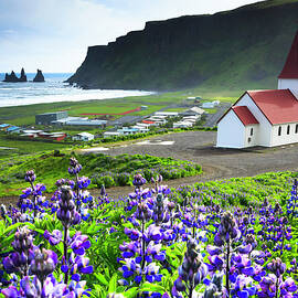 Iceland, Vik I Myrdal, Church Building by Maurizio Rellini