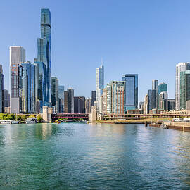 Illinois, Chicago, City View From Chicago Harbor by Claudia Uripos