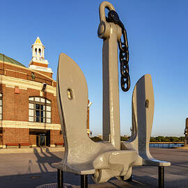 Illinois, Chicago, Navy Pier And Uss Chicago Anchor by Claudia Uripos