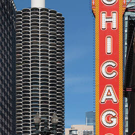 Illinois, Chicago Theater Marquee by Claudia Uripos
