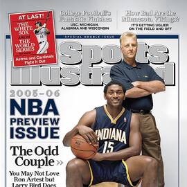 Indiana Pacers Ron Artest And President Of Basketball Sports Illustrated Cover by Sports Illustrated