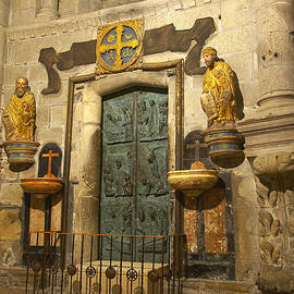 Inside Puerta Santa, Puerta Del Perdon, Of Cathedral, Catedral De Santiago De Compostela, Santiago De Compostela, Galicia, Spain by Brigitte Merz