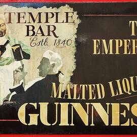 Ireland, Dublin, Guinness Sign In Temple Bar by Richard Taylor