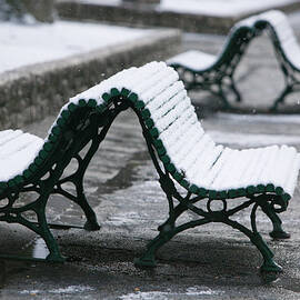 Isere Grenoble, Place Victor Hugo, Snow by Walter Bibikow
