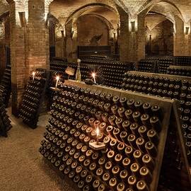 Italy, Piedmont, Asti District, Monferrato, Canelli, Historical Contratto Cellars by Massimo Ripani