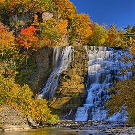 Ithaca Falls In Autumn by Matt Champlin