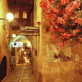 Jaffa Old Town At Night, Tel-aviv, Israel by Elan Fleisher