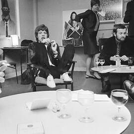 Jagger In Green Room by Larry Ellis