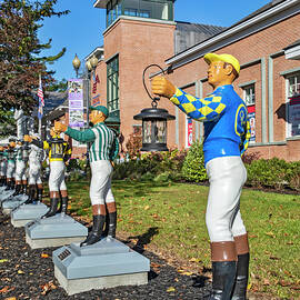Jockey Statues, Saratoga Springs Ny by Claudia Uripos