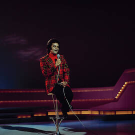 Johnny Mathis Performs On Stage by Colin Fuller